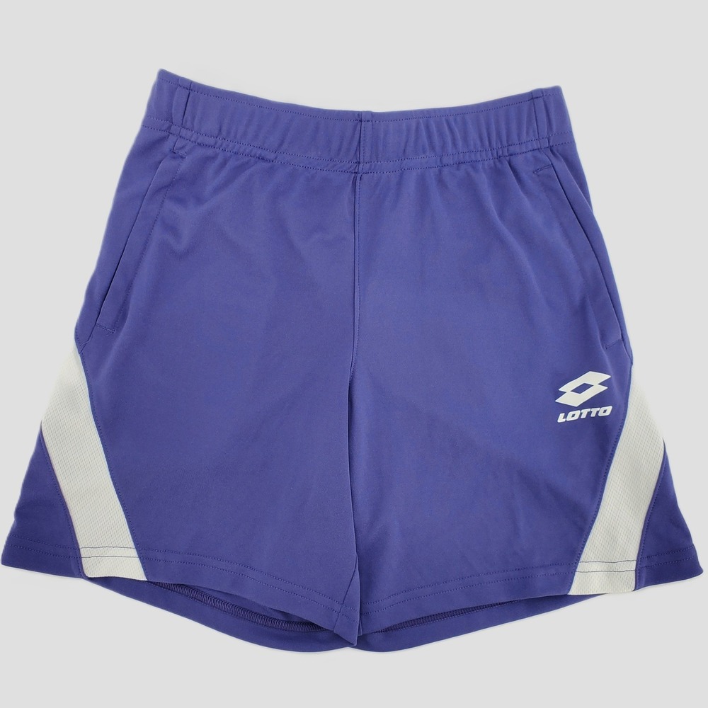 Lotto Boys Soccer Shorts Moisture Wicking Athletic Workout‎ Purple Youth Small